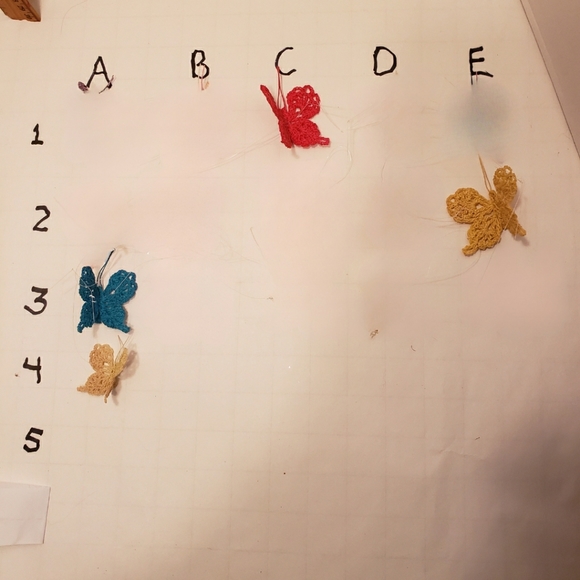 HAND CRAFTED Crochet Flower Egg Bunny Butterfly Pick 4 - Picture 9 of 12